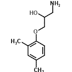 结构式 CAS# 876715-66-1, 1-氨基-3-(2,4-二甲基苯氧基)-2-丙醇