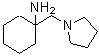 结构式 CAS# 876717-44-1, 1-(1-吡咯烷基甲基)环己胺