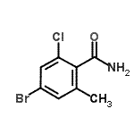 CAS#: 877149-13-8， 4-Bromo-2-chloro-6-methylbenzamide