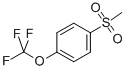structure of CAS# 87750-51-4, 4-(Trifluoromethoxy)Phenyl Methyl Sulfone;1-Methanesulphonyl-4-(Trifluoromethoxy)Benzene~1-Methylsulphonyl-4-(Trifluoromethoxy)Benzene;Methyl 4-(Trifluoromethoxy)Phenyl Sulfone, 98+%;1-Methanesulfonyl-4-(Trifluoromethoxy)Benzene