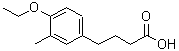 structure of CAS# 878431-90-4, 4-(4-Ethoxy-3-methylphenyl)butanoic acid;4-(4-Ethoxy-3-methyl-phenyl)-butyric acid;4-(4-Ethoxy-3-methyl-phenyl)-butyricacid;MFCD06810378