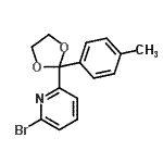 CAS#: 87848-96-2， 2-Bromo-6-[2-(4-methylphenyl)-1,3-dioxolan-2-yl]pyridine