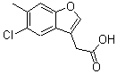 CAS#: 879475-90-8， (5-Chloro-6-methyl-1-benzofuran-3-yl)acetic acid