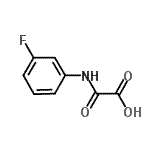 结构式 CAS# 87967-27-9, [(3-氟苯基)氨基](氧代)乙酸