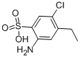 structure of CAS# 88-56-2, 6-Chloro-3-Aminoethylbenzene-4-Sulfonic Acid;2-Amino-5-Chloro-4-Ethyl-Benzenesulfonic Acid;2-Amino-5-Chloro-4-Ethylbenzenesulphonic Acid