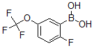 结构式 CAS# 881402-22-8, B-[2-氟-5-(三氟甲氧基)苯基]-硼酸