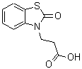 structure of CAS# 883-50-1, 3-(2-Oxo-1,3-benzothiazol-3(2H)-yl)propanoic acid;3-(2-oxo-2,3-dihydro-1,3-benzothiazol-3-yl)propanoic acid;3-(2-oxo-3-hydrobenzothiazol-3-yl)propanoic acid;3-(2-oxobenzo[d]thiazol-3(2H)-yl)propanoic acid