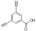 structure of CAS# 883106-26-1, 3,5-Diethynylbenzoic acid;3,5-Diethynyl benzoic acid;3,5-Diethynylbenzoic acid;3,5-Diethynyl-benzoic acid