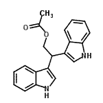 CAS 登录号：88321-08-8， 2,2-二(1H-吲哚-3-基)乙基乙酸酯