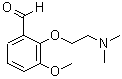 结构式 CAS# 883549-58-4, 2-[2-(二甲基氨基)乙氧基]-3-甲氧基苯甲醛