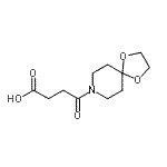 结构式 CAS# 883550-05-8, 4-(1,4-二氧杂-8-氮杂螺[4.5]癸-8-基)-4-氧代丁酸