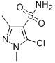 结构式 CAS# 88398-46-3, 5-氯-1,3-二甲基-1H-吡唑-4-磺酰胺
