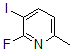 structure of CAS# 884494-48-8, 2-Fluoro-3-Iodo-6-Methyl-Pyridine;2-Fluoro-3-Iodo-6-Methylhylpyridine