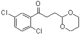 结构式 CAS# 884504-47-6, 1-(2,5-二氯苯基)-3-(1,3-二恶烷-2-基)-1-丙酮