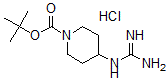 结构式 CAS# 885049-08-1, 4-[(氨基亚胺甲基)氨基]-1-哌啶羧酸叔丁酯单盐酸盐