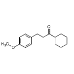 结构式 CAS# 885122-89-4, 1-环己基-3-(4-甲氧基苯基)-1-丙酮