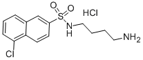 结构式 CAS# 88519-57-7, N-(4-氨基丁基)-5-氯-2-萘磺酰胺盐酸盐