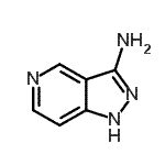 结构式 CAS# 885271-06-7, 1H-吡唑并[4,3-c]吡啶-3-胺
