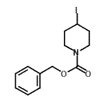 结构式 CAS# 885275-00-3, 苄基4-碘-1-哌啶羧酸酯