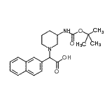 CAS#: 885276-52-8， [3-({[(2-Methyl-2-propanyl)oxy]carbonyl}amino)-1-piperidinyl](2-naphthyl)acetic acid