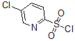 structure of CAS# 885277-08-7, 5-Chloro-2-Pyridinesulfonylchloride;5-CHLORO-PYRIDINE-2-SULFONYL CHLORIDE
