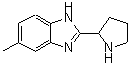 structure of CAS# 885278-00-2, 5-Methyl-2-(2-pyrrolidinyl)-1H-benzimidazole;5-methyl-2-pyrrolidin-2-yl-1H-benzimidazole;5-methyl-2-pyrrolidin-2-yl-1H-benzimidazole dihydrochloride;6-Methyl-<wbr>2-(Pyrrol<wbr>idin-2-Yl<wbr>)-1H-1,3-<wbr>Benzodiaz<wbr>ole Dihyd<wbr>rochloride