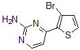 structure of CAS# 886360-54-9, 4-(3-Bromo-2-Thienyl)-2-Pyrimidinamine;4-(3-BROMO-2-THIENYL)-2-PYRIMIDINAMINE;4-(3-BROMOTHIEN-2-YL)PYRIMIDIN-2-AMINE