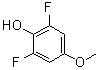 structure of CAS# 886498-93-7, 2,6-Difluoro-4-methoxyphenol;3,5-Difluoro-4-hydroxyanisole;MFCD04115926