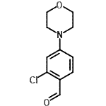 structure of CAS# 886501-36-6, 2-Chloro-4-(4-morpholinyl)benzaldehyde;2-Chloro-4-formylthiazole;2-Chloro-4-hydrazinobenzoic acid;2-chloro-4-morpholin-4-ylbenzaldehyde