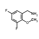 structure of CAS# 886502-00-7, 1-(3,5-Difluoro-2-methoxyphenyl)methanamine