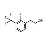 structure of CAS# 886761-81-5, 2-[2-Fluoro-3-(trifluoromethyl)phenyl]ethanol;2-[2-fluoro-3-(trifluoromethyl)phenyl]ethan-1-ol;BENZENEETHANOL,2-FLUORO-3-(TRIFLUOROMETHYL)-;MFCD06660360