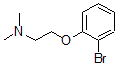 结构式 CAS# 886851-37-2, 2-(2-二甲基氨基乙氧基)-溴苯
