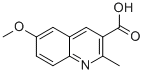 structure of CAS# 88752-76-5, 6-Methoxy-2-Methylquinoline-3-Carboxylic Acid