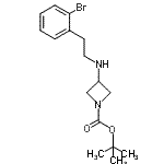CAS#: 887579-80-8， 2-Methyl-2-propanyl 3-{[2-(2-bromophenyl)ethyl]amino}-1-azetidinecarboxylate