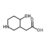 CAS 登录号：887587-28-2， (4-甲基-3-哌啶基)乙酸