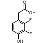 CAS 登录号：887587-75-9， (2,3-二氟-4-羟基苯基)乙酸