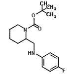 CAS#: 887587-99-7， 2-Methyl-2-propanyl 2-{[(4-fluorophenyl)amino]methyl}-1-piperidinecarboxylate