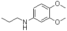 structure of CAS# 887588-02-5, 3,4-Dimethoxy-N-propylaniline;(3,4-dimethoxyphenyl)propylamine;3,4-dimethoxy-N-propylaniline;benzenamine, 3,4-dimethoxy-N-propyl-