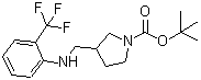 CAS#: 887591-06-2， 2-Methyl-2-propanyl 3-({[2-(trifluoromethyl)phenyl]amino}methyl)-1-pyrrolidinecarboxylate