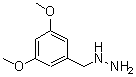 structure of CAS# 887596-61-4, (3,5-Dimethoxybenzyl)hydrazine;3,5-DIMETHOXY-BENZYL-HYDRAZINE;HYDRAZINE,[(3,5-DIMETHOXYPHENYL)METHYL]-