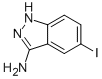 structure of CAS# 88805-76-9, 5-Iodo-1H-Indazol-3-Amine;1H-Indazol-3-Amine, 5-Iodo-;3-AMINO-5-IODO-1H-INDAZOLE;5-Iodo-1H-Indazol-3-Amine
