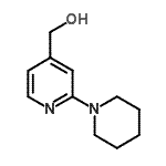 结构式 CAS# 888070-04-0, [2-(1-哌啶基)-4-吡啶基]甲醇