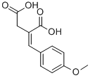 structure of CAS# 889-10-1, 2-(4-Methoxybenzylidene)Succinic Acid;2-(4-METHOXYBENZYLIDENE)SUCCINIC ACID