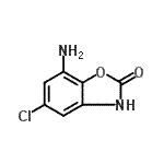 structure of CAS# 889884-60-0, 7-Amino-5-chloro-1,3-benzoxazol-2(3H)-one;7-Amino-5-chloro-2(3H)-benzoxazolone