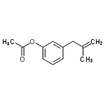 结构式 CAS# 890097-83-3, 3-(2-甲基-2-丙烯-1-基)苯基乙酸酯