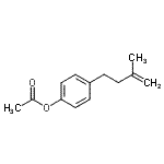 结构式 CAS# 890097-90-2, 4-(3-甲基-3-丁烯-1-基)苯基乙酸酯