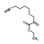 结构式 CAS# 890097-93-5, 乙基8-氰基-2-氧代辛酸酯