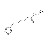 structure of CAS# 890098-02-9, Ethyl 6-(3-thienyl)hexanoate;Ethyl 6-(3-thienyl)hexanoate
