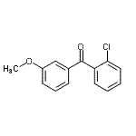 structure of CAS# 890098-07-4, (2-Chlorophenyl)(3-methoxyphenyl)methanone;2-Chloro-3'-methoxybenzophenone