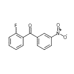 结构式 CAS# 890098-20-1, (2-氟苯基)(3-硝基苯基)甲酮